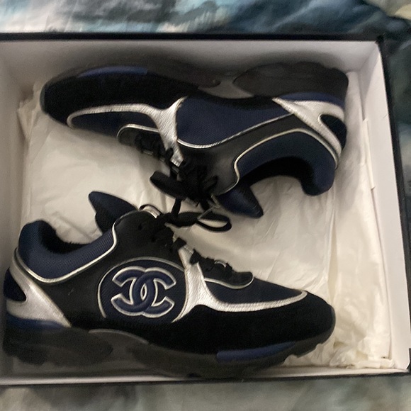 COPY - Chanel navy blue sneaker size 37 - Picture 3 of 5